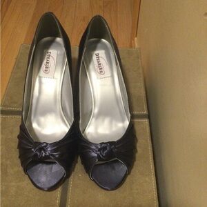 Women's Black Peep Toe Heels